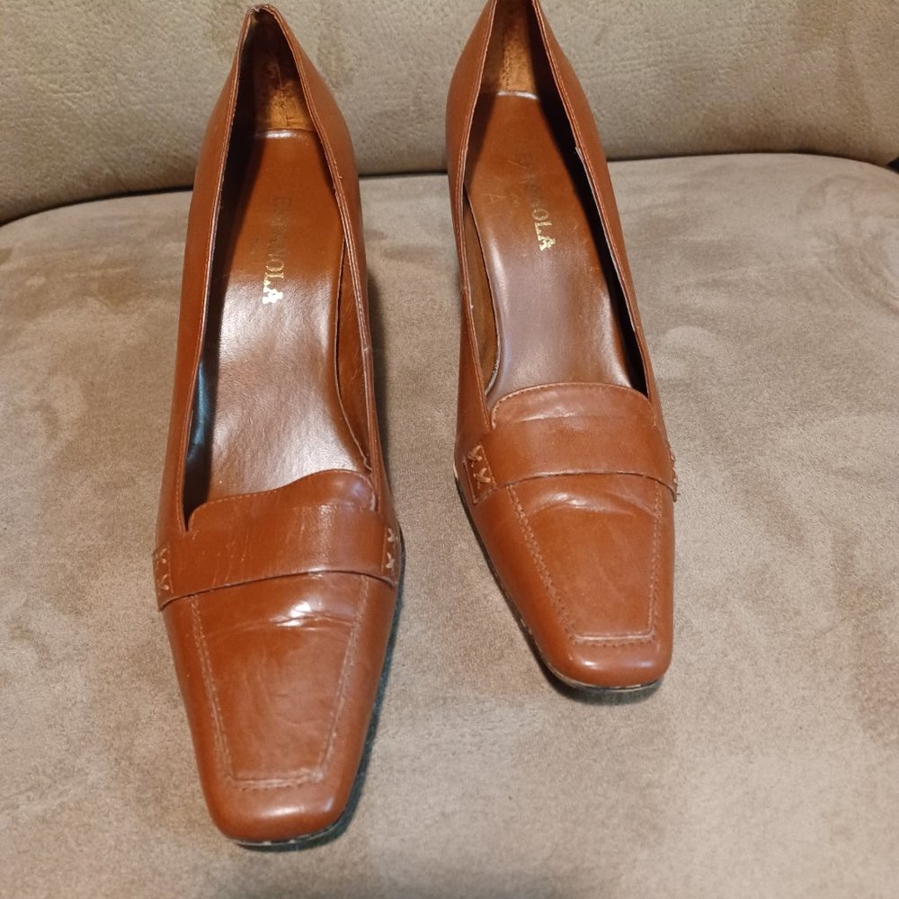 Brown Pump Leather